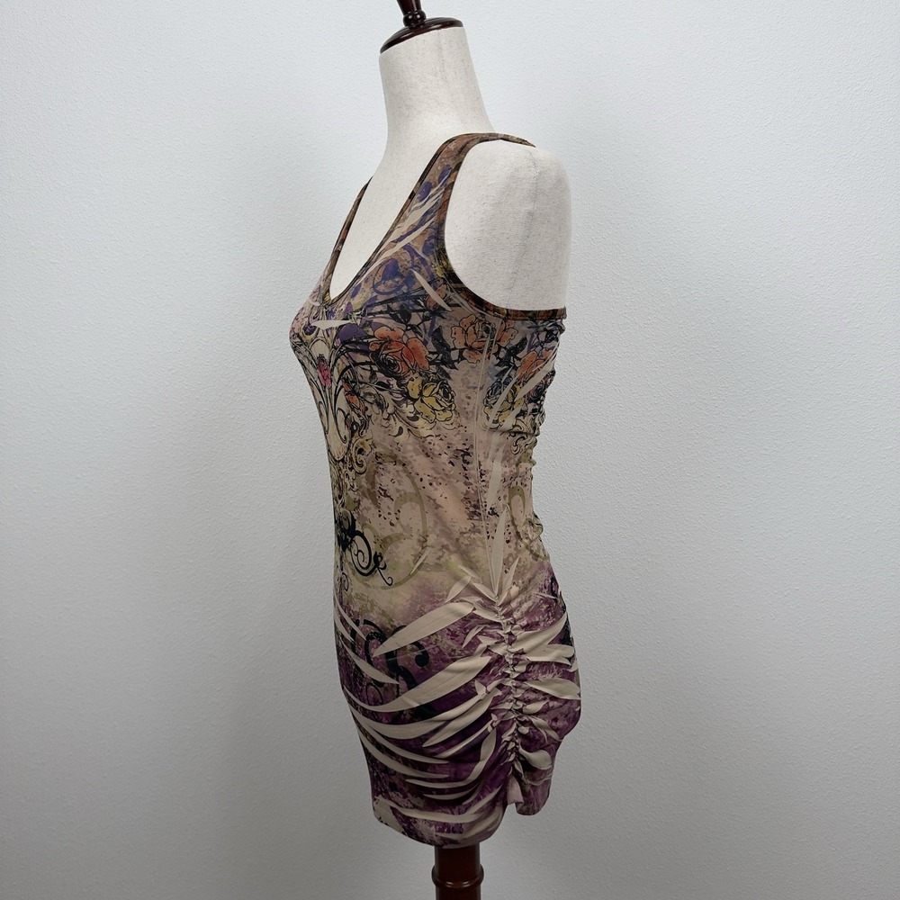 Vtg Y2K Body Central Top Womens M Rose Graphic Fairy Grunge Rock Dark Feminine - Picture 5 of 13